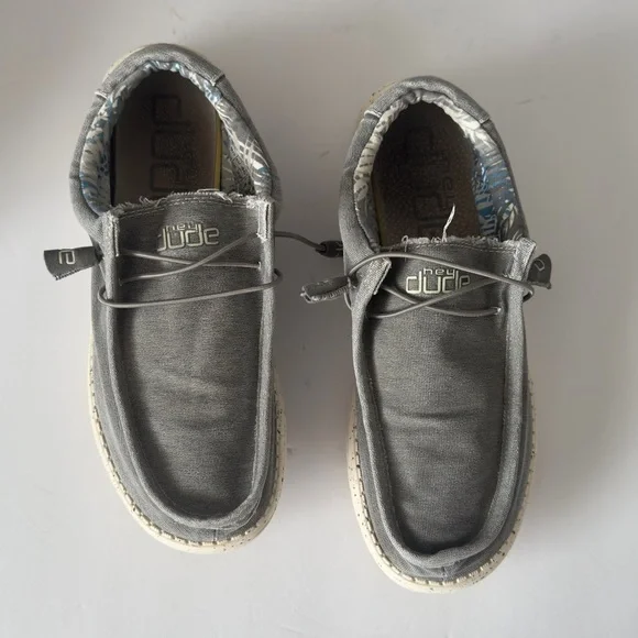 Hey Dude Charcoal Slip-On Loafers Sz 13M - Picture 5 of 6